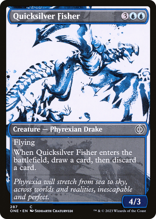 Quicksilver Fisher (ONE-287) - Phyrexia: All Will Be One: (Showcase) - Premium MTG Single from Wizards of the Coast - Just $0.08! Shop now at Game Crave Tournament Store