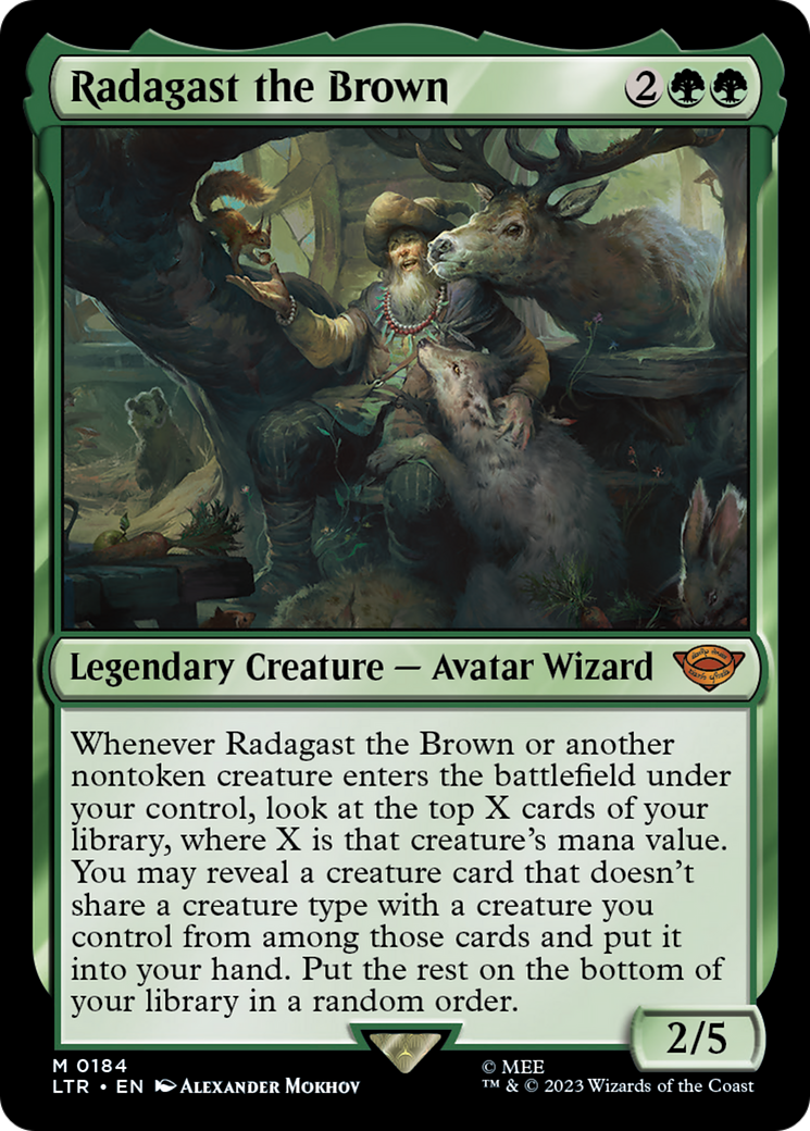 Radagast the Brown (LTR-184) - The Lord of the Rings: Tales of Middle-earth - Premium MTG Single from Wizards of the Coast - Just $0.13! Shop now at Game Crave Tournament Store