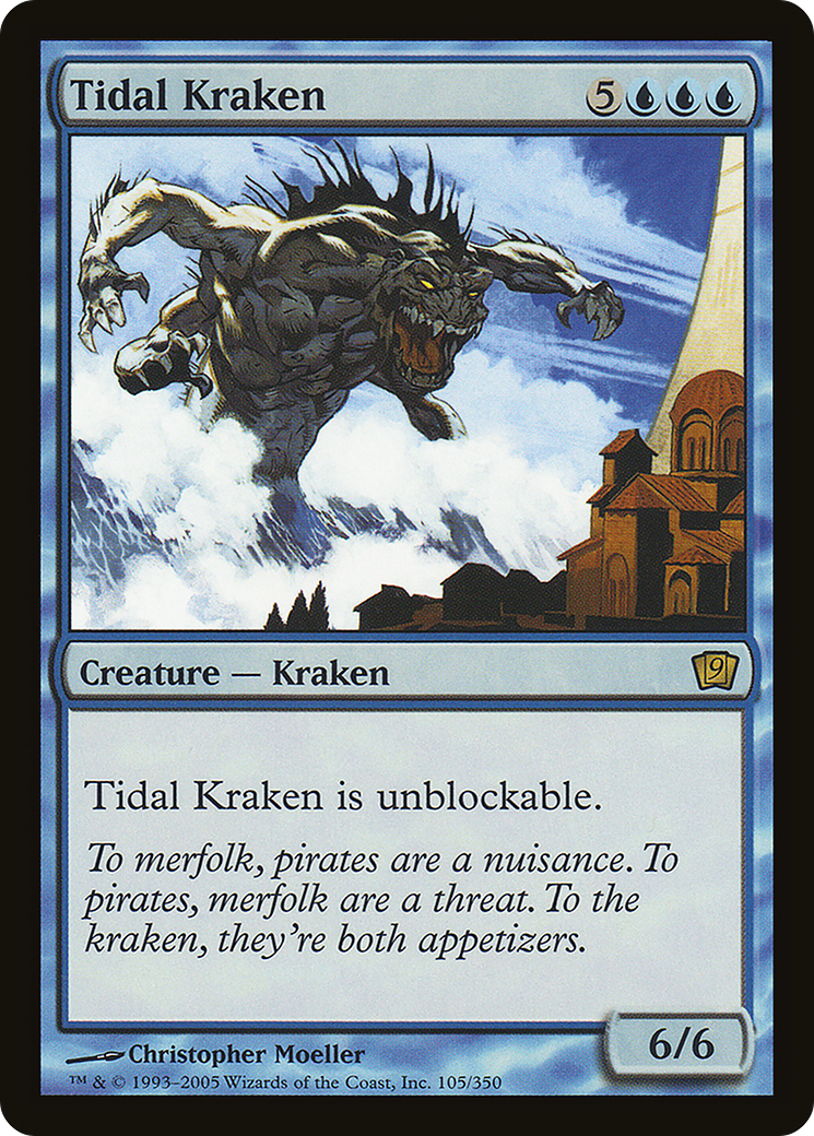 Tidal Kraken (9ED-105★) - Ninth Edition Foil - Premium MTG Single from Wizards of the Coast - Just $0.92! Shop now at Game Crave Tournament Store