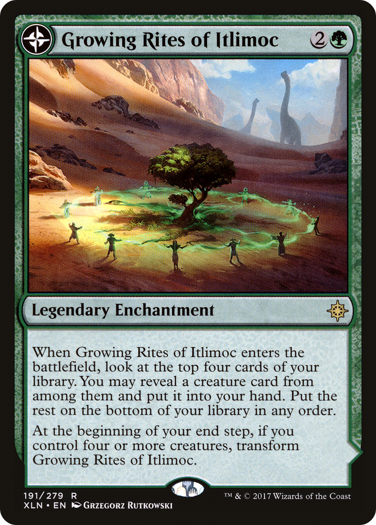 Growing Rites of Itlimoc // Itlimoc, Cradle of the Sun (XLN-191) - Ixalan: (compasslanddfc) - Premium MTG Single from Wizards of the Coast - Just $0.94! Shop now at Game Crave Tournament Store