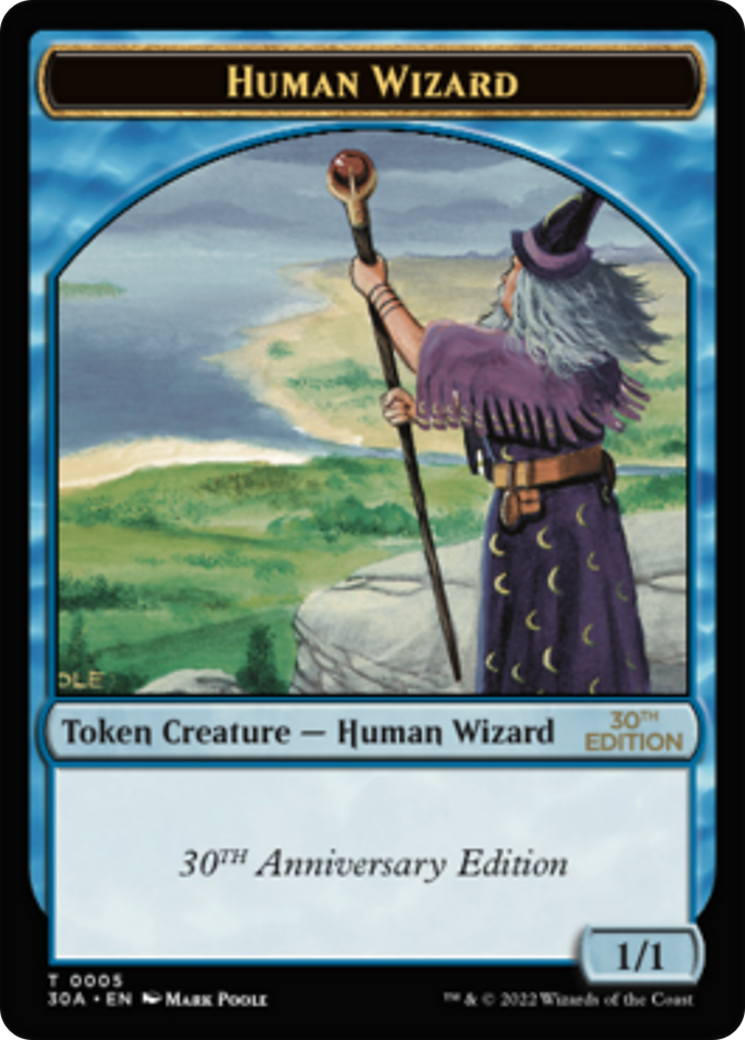 Human Wizard (T30A-005) - 30th Anniversary Tokens - Premium MTG Single from Wizards of the Coast - Just $4.47! Shop now at Game Crave Tournament Store