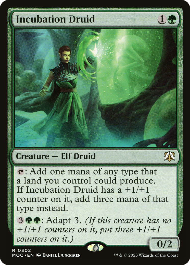Incubation Druid (MOC-302) - March of the Machine Commander - Premium MTG Single from Wizards of the Coast - Just $3.22! Shop now at Game Crave Tournament Store