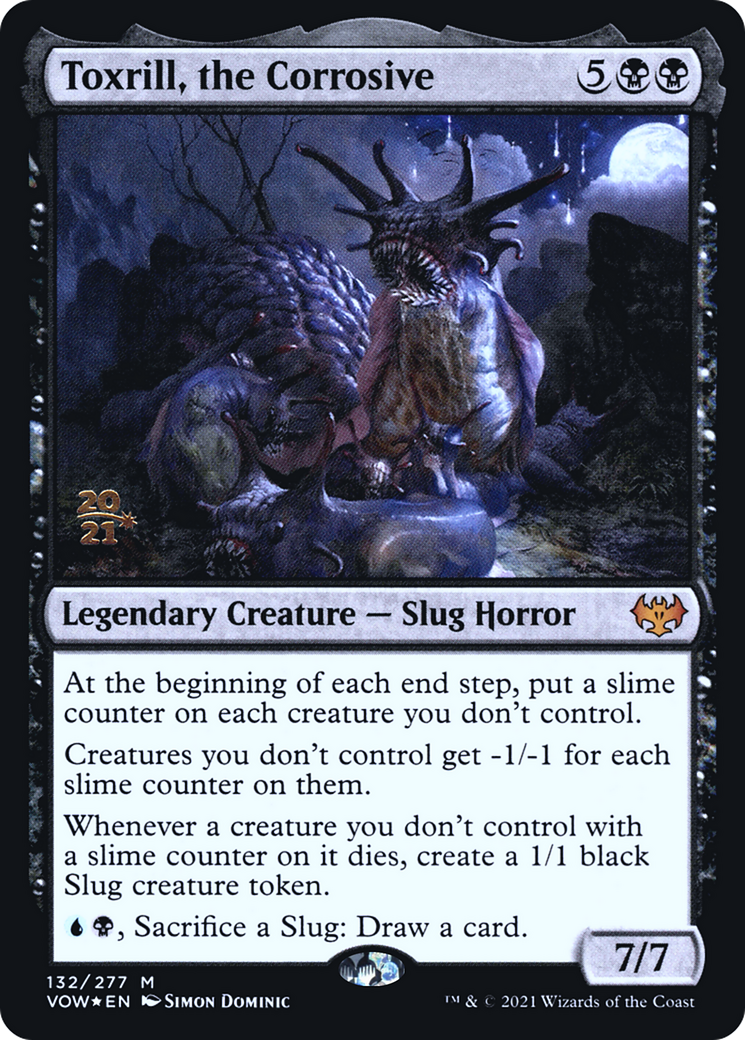 Toxrill, the Corrosive (PVOW-132S) - Innistrad: Crimson Vow Promos Foil - Premium MTG Single from Wizards of the Coast - Just $6.49! Shop now at Game Crave Tournament Store