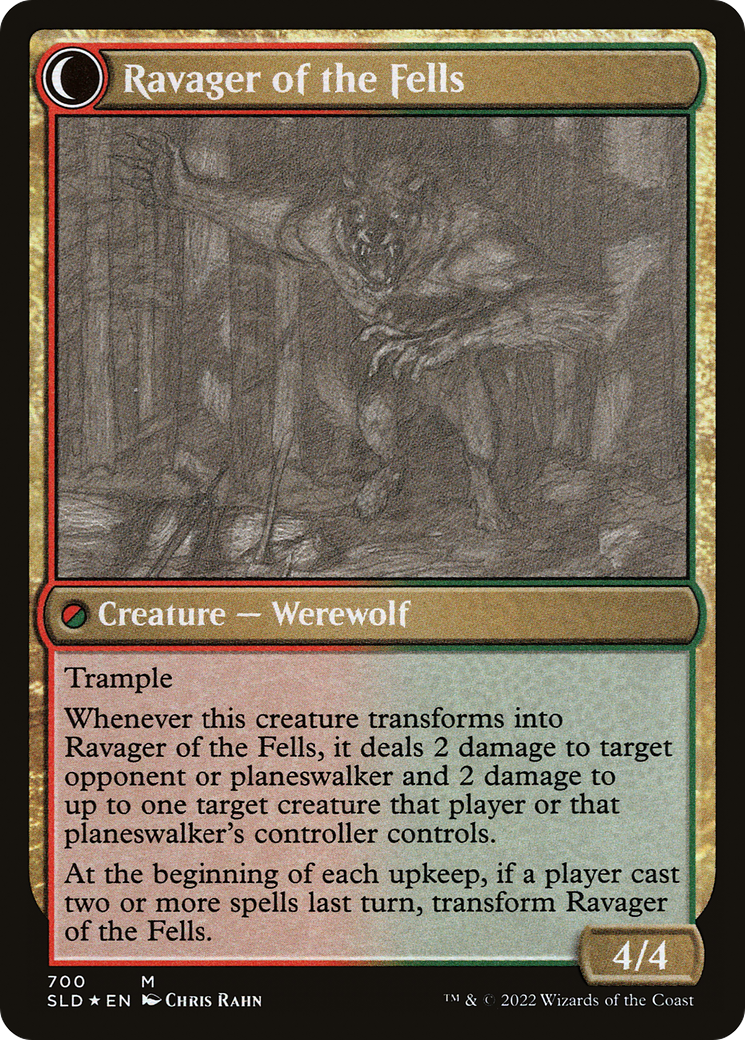 Huntmaster of the Fells // Ravager of the Fells (SLD-700) - Secret Lair Drop Foil - Premium MTG Single from Wizards of the Coast - Just $0.40! Shop now at Game Crave Tournament Store