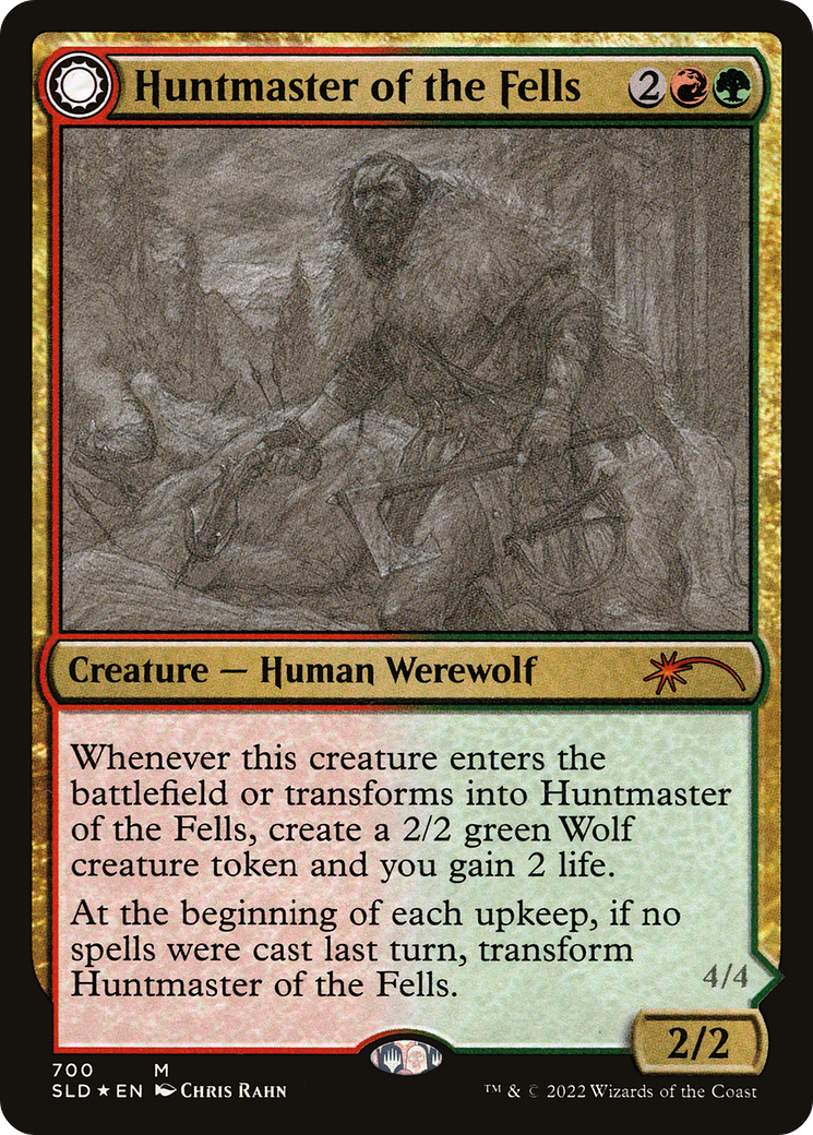 Huntmaster of the Fells // Ravager of the Fells (SLD-700) - Secret Lair Drop Foil - Premium MTG Single from Wizards of the Coast - Just $0.40! Shop now at Game Crave Tournament Store