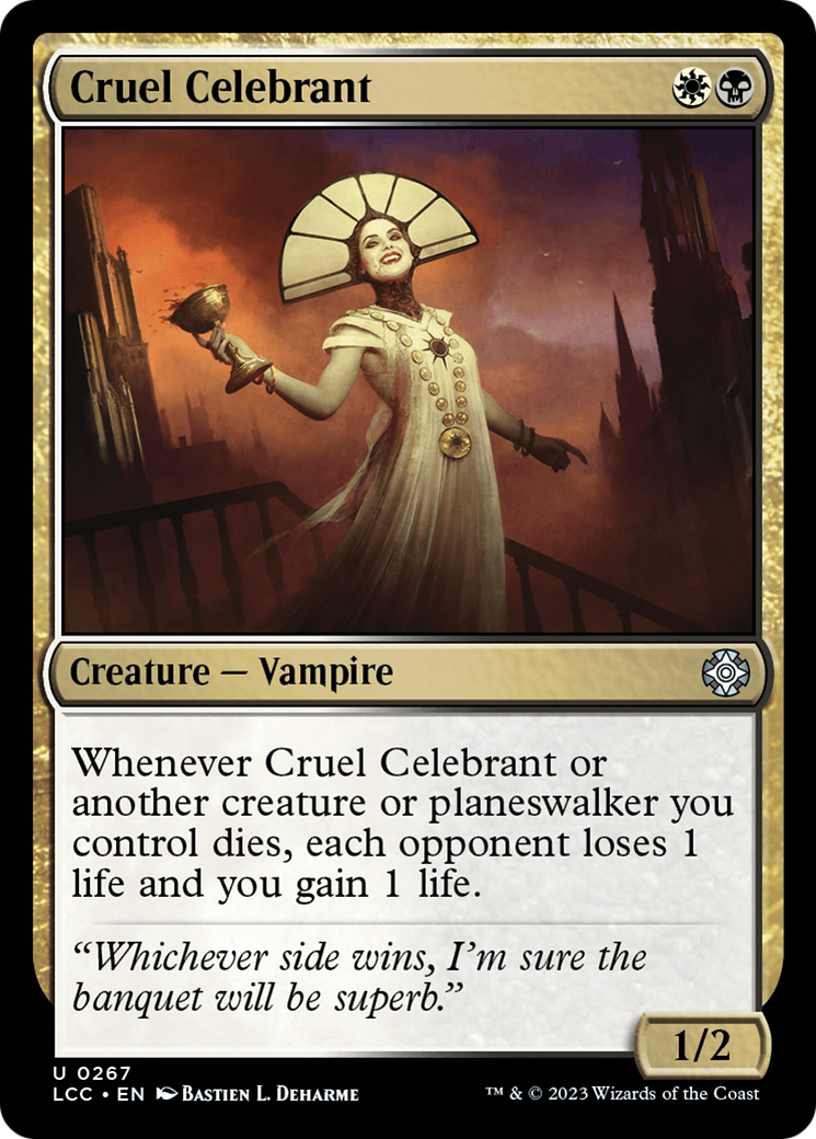 Cruel Celebrant (LCC-267) - The Lost Caverns of Ixalan Commander - Premium MTG Single from Wizards of the Coast - Just $0.20! Shop now at Game Crave Tournament Store