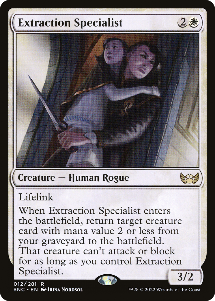 Extraction Specialist (SNC-012) - Streets of New Capenna - Premium MTG Single from Wizards of the Coast - Just $0.08! Shop now at Game Crave Tournament Store