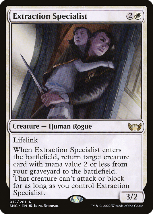 Extraction Specialist (SNC-012) - Streets of New Capenna - Premium MTG Single from Wizards of the Coast - Just $0.08! Shop now at Game Crave Tournament Store