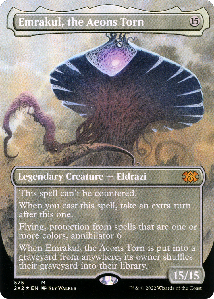 Emrakul, the Aeons Torn (2X2-575) - Double Masters 2022 (Borderless) Foil - Premium MTG Single from Wizards of the Coast - Just $14.66! Shop now at Game Crave Tournament Store