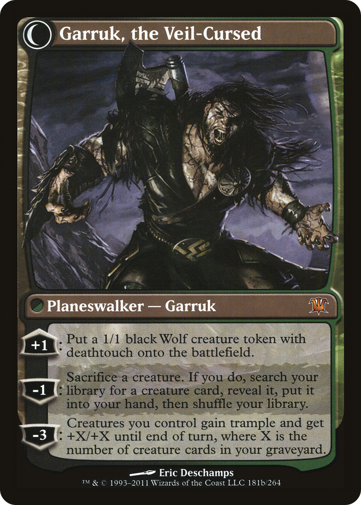 Garruk Relentless // Garruk, the Veil-Cursed (ISD-181) - Innistrad: (Double Faced Transform) Foil - Premium MTG Single from Wizards of the Coast - Just $1.37! Shop now at Game Crave Tournament Store
