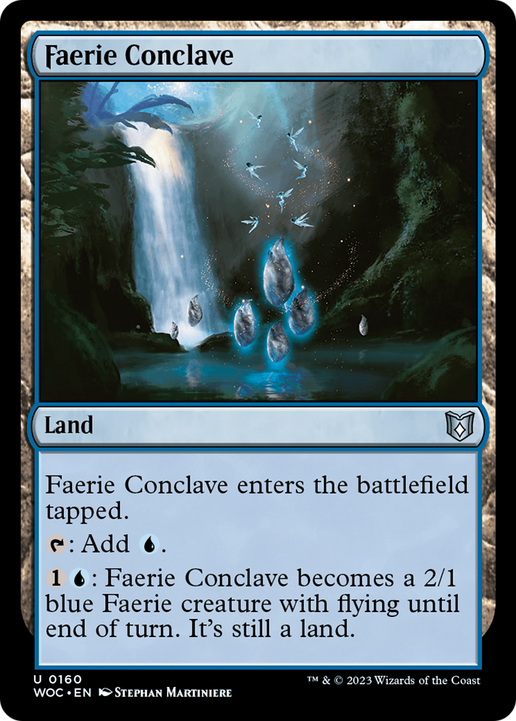 Faerie Conclave (WOC-160) - Wilds of Eldraine Commander - Premium MTG Single from Wizards of the Coast - Just $0.28! Shop now at Game Crave Tournament Store