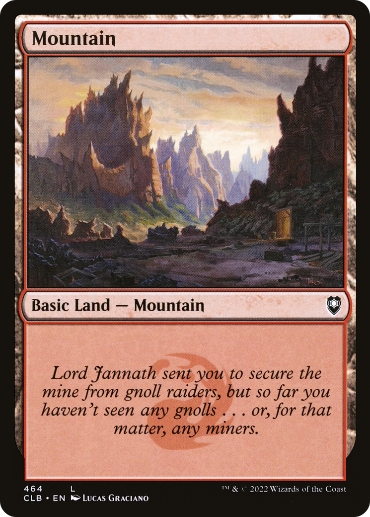 Mountain (CLB-464) - Commander Legends: Battle for Baldur's Gate Foil - Premium MTG Single from Wizards of the Coast - Just $0.25! Shop now at Game Crave Tournament Store