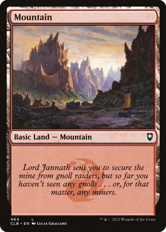 Mountain (CLB-464) - Commander Legends: Battle for Baldur's Gate Foil - Premium MTG Single from Wizards of the Coast - Just $0.25! Shop now at Game Crave Tournament Store