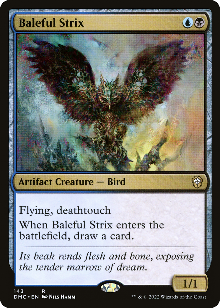 Baleful Strix (DMC-143) - Dominaria United Commander - Premium MTG Single from Wizards of the Coast - Just $0.14! Shop now at Game Crave Tournament Store