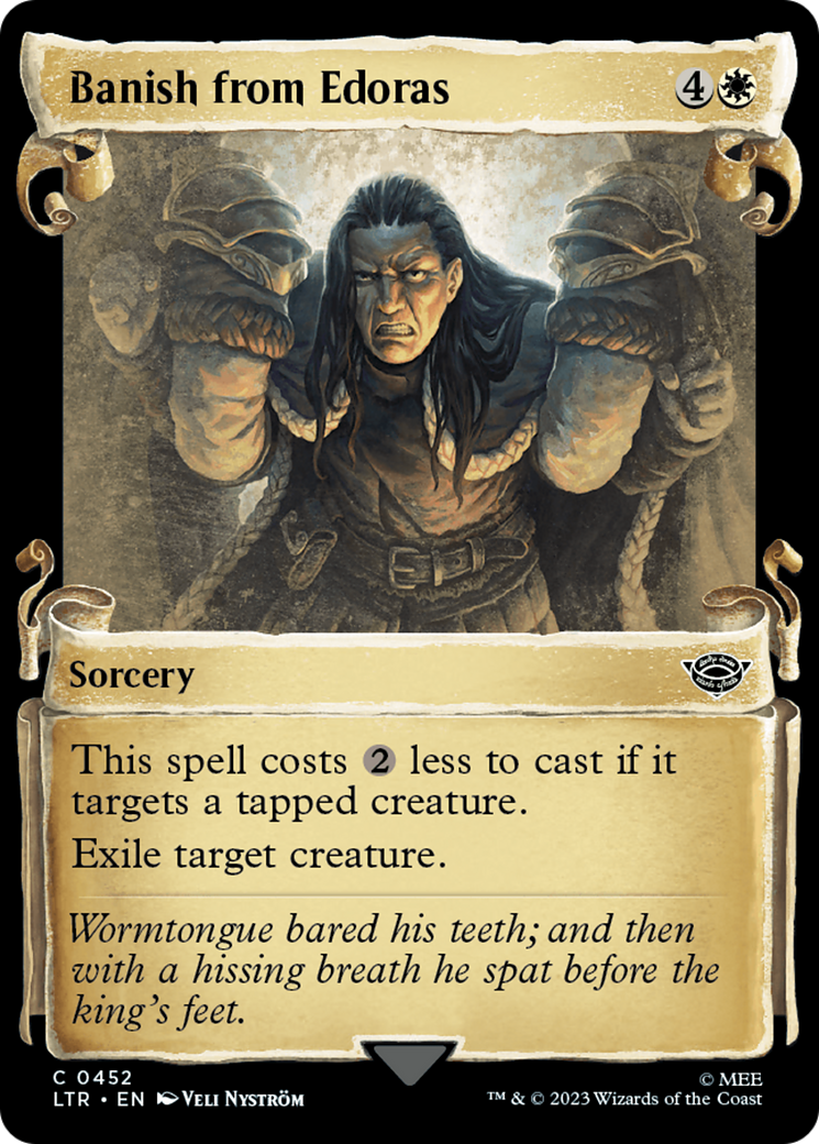 Banish from Edoras (LTR-452) - The Lord of the Rings: Tales of Middle-earth: (Showcase) - Premium MTG Single from Wizards of the Coast - Just $0.25! Shop now at Game Crave Tournament Store