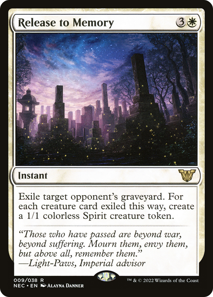 Release to Memory (NEC-009) - Neon Dynasty Commander - Premium MTG Single from Wizards of the Coast - Just $0.26! Shop now at Game Crave Tournament Store