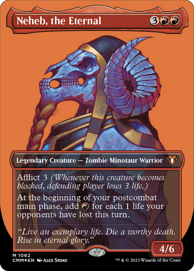 Neheb, the Eternal (CMM-1062) - Commander Masters (Borderless) Foil - Premium MTG Single from Wizards of the Coast - Just $3.64! Shop now at Game Crave Tournament Store
