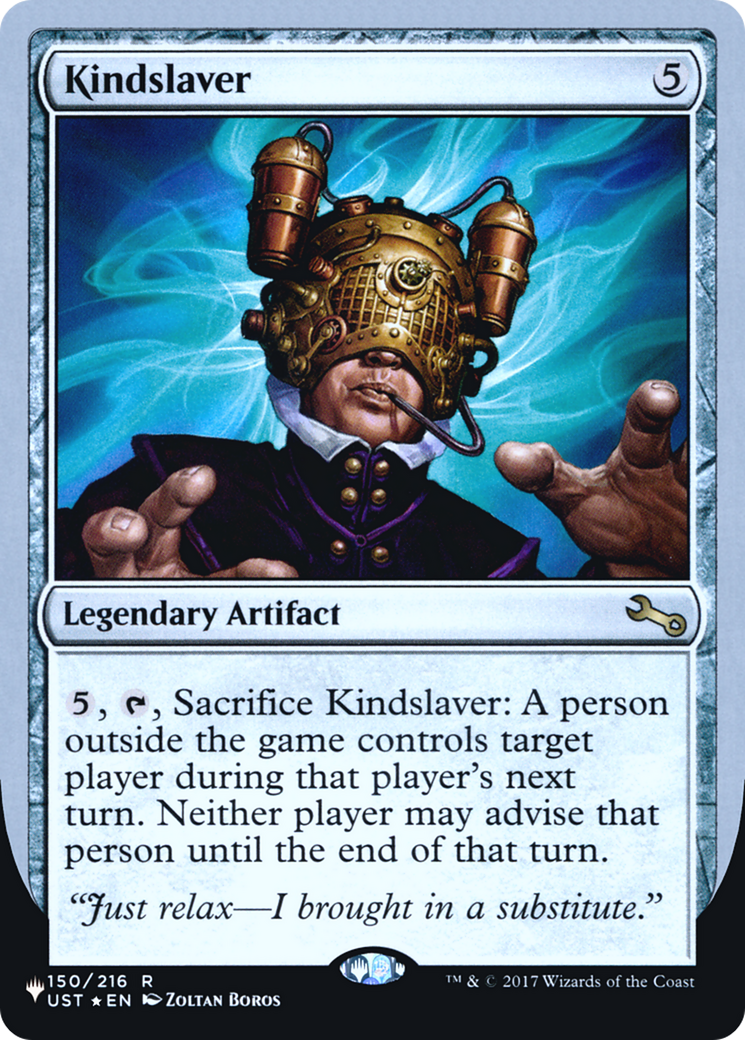 Kindslaver (UPLIST-058) - The List (Unfinity Foil Edition) Foil - Premium MTG Single from Wizards of the Coast - Just $0.25! Shop now at Game Crave Tournament Store