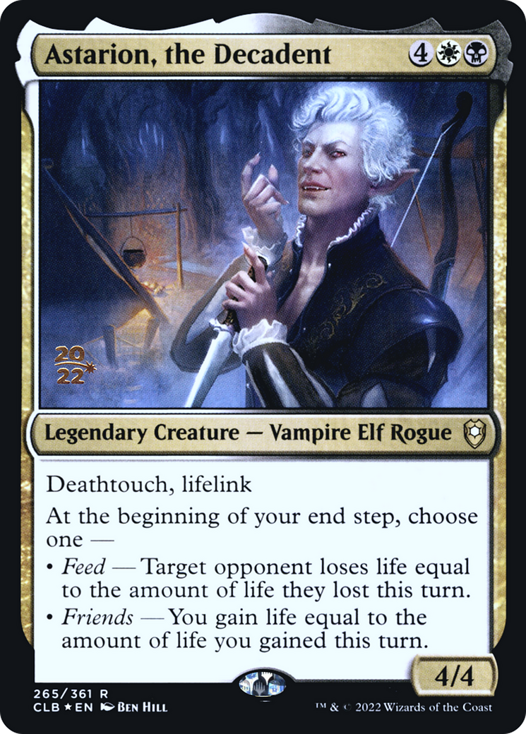 Astarion, the Decadent (PCLB-265S) - Battle for Baldur's Gate Promos Foil - Premium MTG Single from Wizards of the Coast - Just $6.74! Shop now at Game Crave Tournament Store
