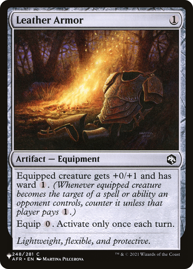 Leather Armor (PLIST-806) - The List - Premium MTG Single from Wizards of the Coast - Just $0.25! Shop now at Game Crave Tournament Store