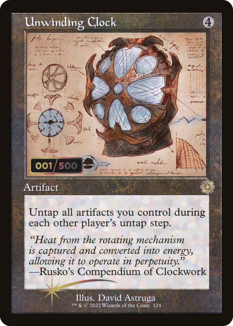 Unwinding Clock (BRR-124Z) - The Brothers' War Retro Artifacts Foil - Premium MTG Single from Wizards of the Coast - Just $47.44! Shop now at Game Crave Tournament Store