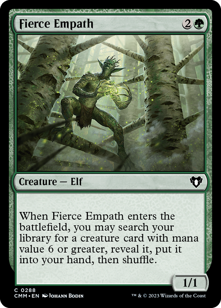 Fierce Empath (CMM-288) - Commander Masters - Premium MTG Single from Wizards of the Coast - Just $0.08! Shop now at Game Crave Tournament Store