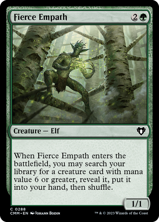 Fierce Empath (CMM-288) - Commander Masters - Premium MTG Single from Wizards of the Coast - Just $0.08! Shop now at Game Crave Tournament Store