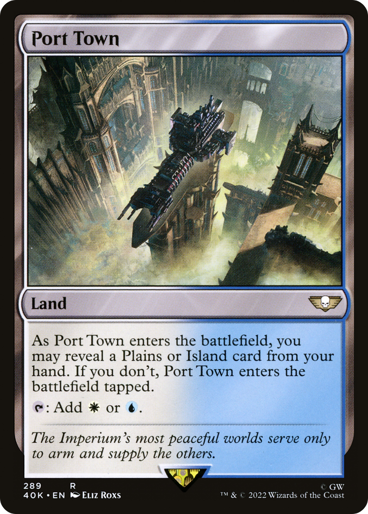 Port Town (40K-289) - Warhammer 40,000 Commander - Premium MTG Single from Wizards of the Coast - Just $0.08! Shop now at Game Crave Tournament Store