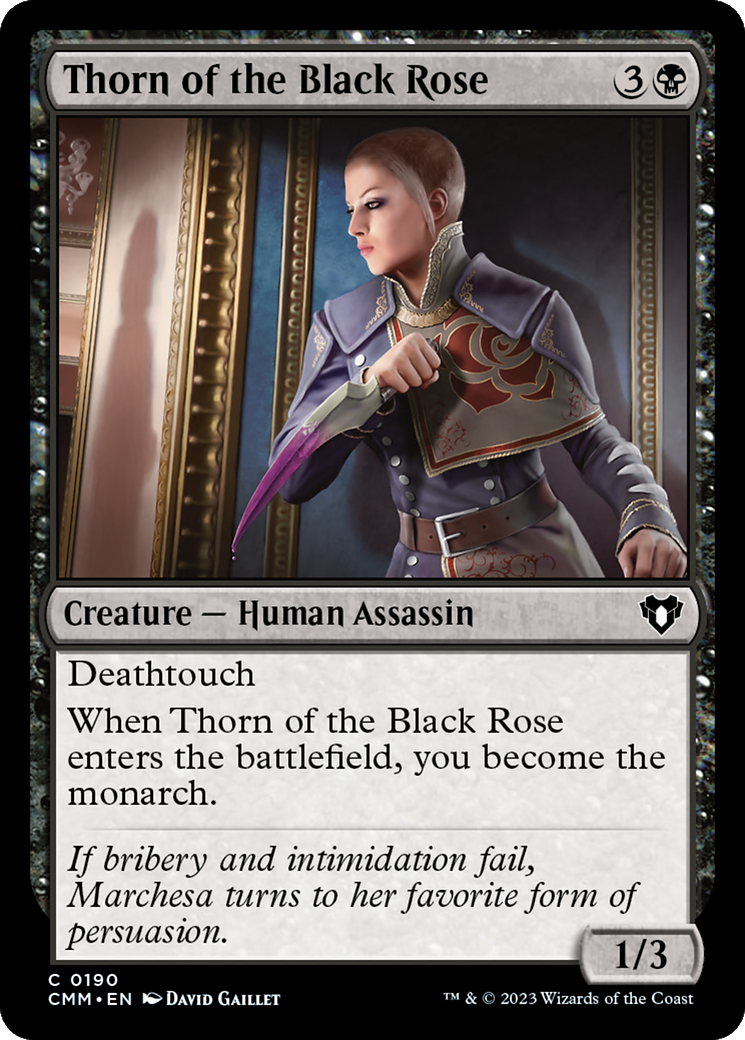 Thorn of the Black Rose (CMM-190) - Commander Masters - Premium MTG Single from Wizards of the Coast - Just $0.08! Shop now at Game Crave Tournament Store