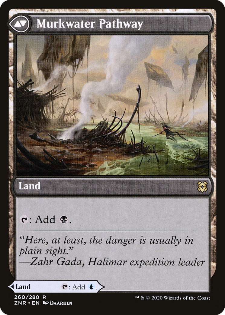 Clearwater Pathway // Murkwater Pathway (ZNR-260) - Zendikar Rising Foil - Premium MTG Single from Wizards of the Coast - Just $0.97! Shop now at Game Crave Tournament Store