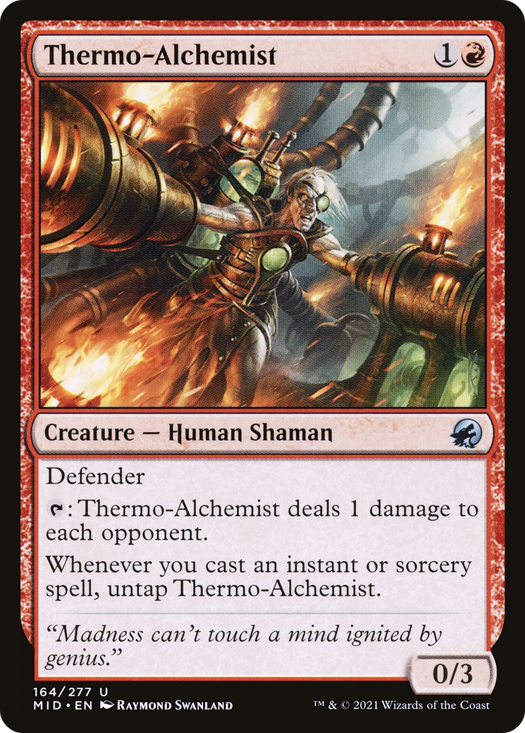 Thermo-Alchemist (MID-164) - Innistrad: Midnight Hunt Foil - Premium MTG Single from Wizards of the Coast - Just $0.09! Shop now at Game Crave Tournament Store