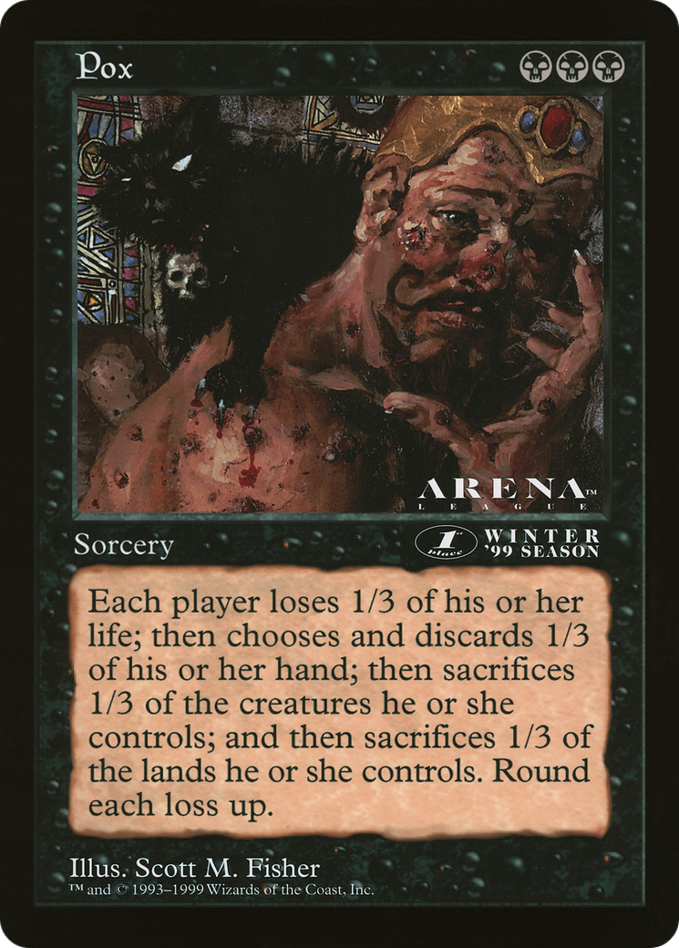 Pox (OLEP-063) - Oversized League Prizes - Premium MTG Single from Wizards of the Coast - Just $0! Shop now at Game Crave Tournament Store