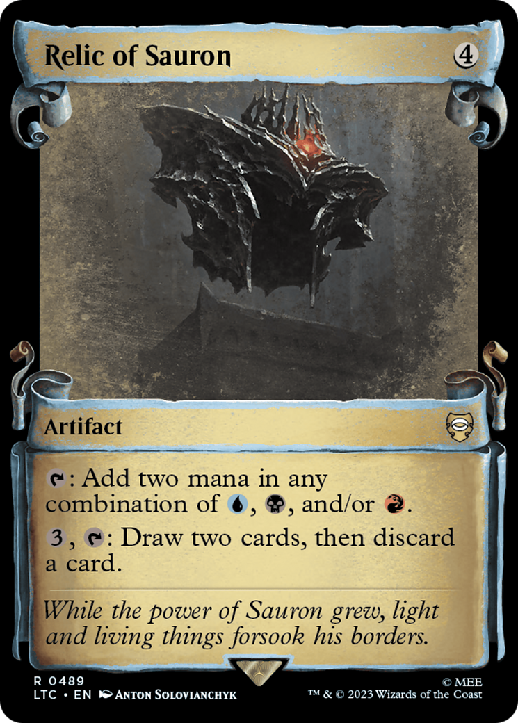 Relic of Sauron (LTC-489) - Tales of Middle-earth Commander: (Showcase) Foil - Premium MTG Single from Wizards of the Coast - Just $4.45! Shop now at Game Crave Tournament Store