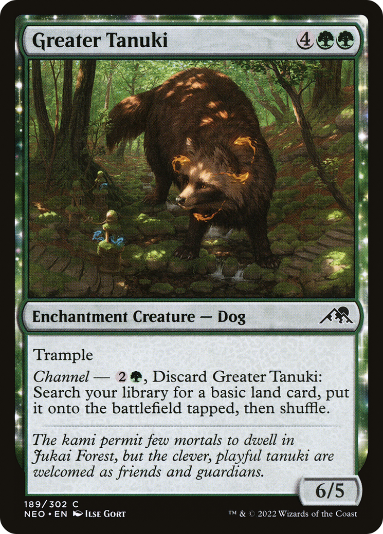 Greater Tanuki (NEO-189) - Kamigawa: Neon Dynasty - Premium MTG Single from Wizards of the Coast - Just $0.08! Shop now at Game Crave Tournament Store