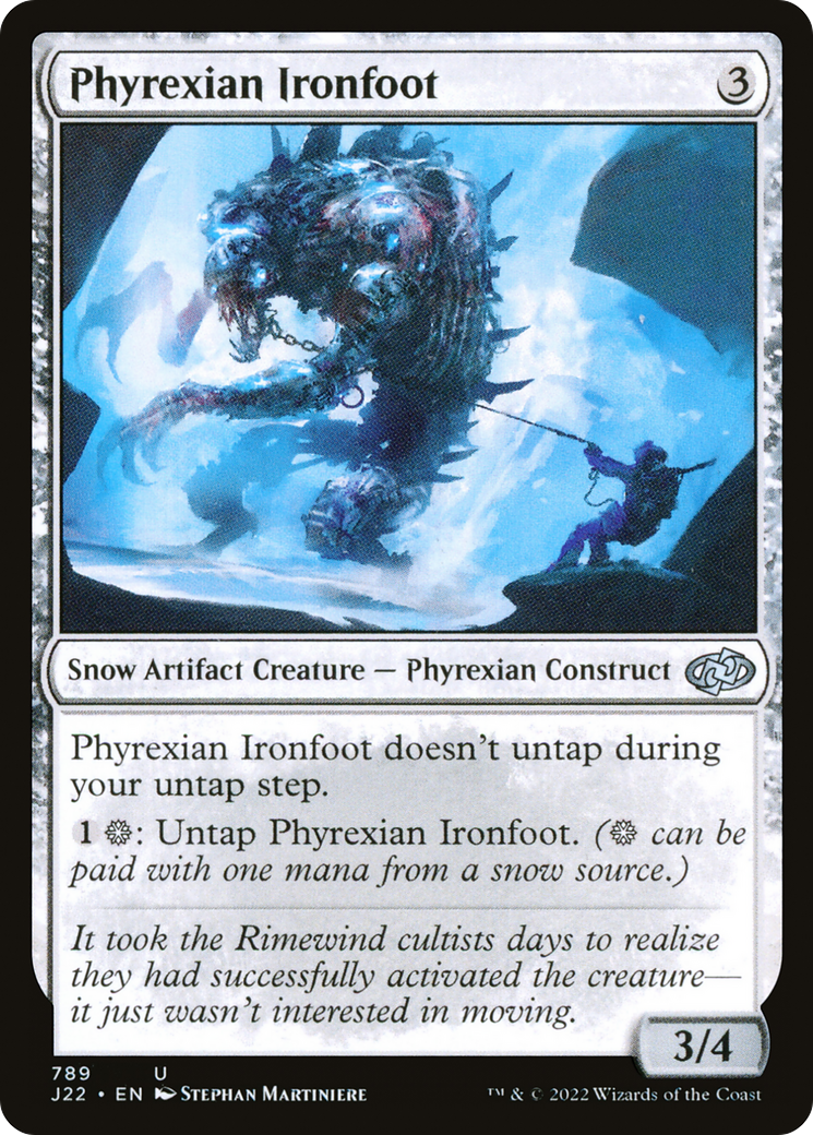 Phyrexian Ironfoot (J22-789) - Jumpstart 2022: (snow) - Premium MTG Single from Wizards of the Coast - Just $0.08! Shop now at Game Crave Tournament Store