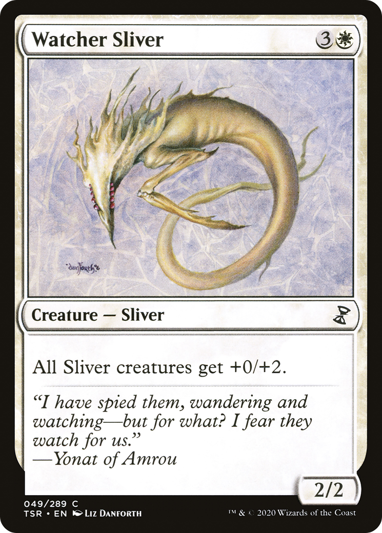 Watcher Sliver (TSR-049) - Time Spiral Remastered - Premium MTG Single from Wizards of the Coast - Just $0.08! Shop now at Game Crave Tournament Store