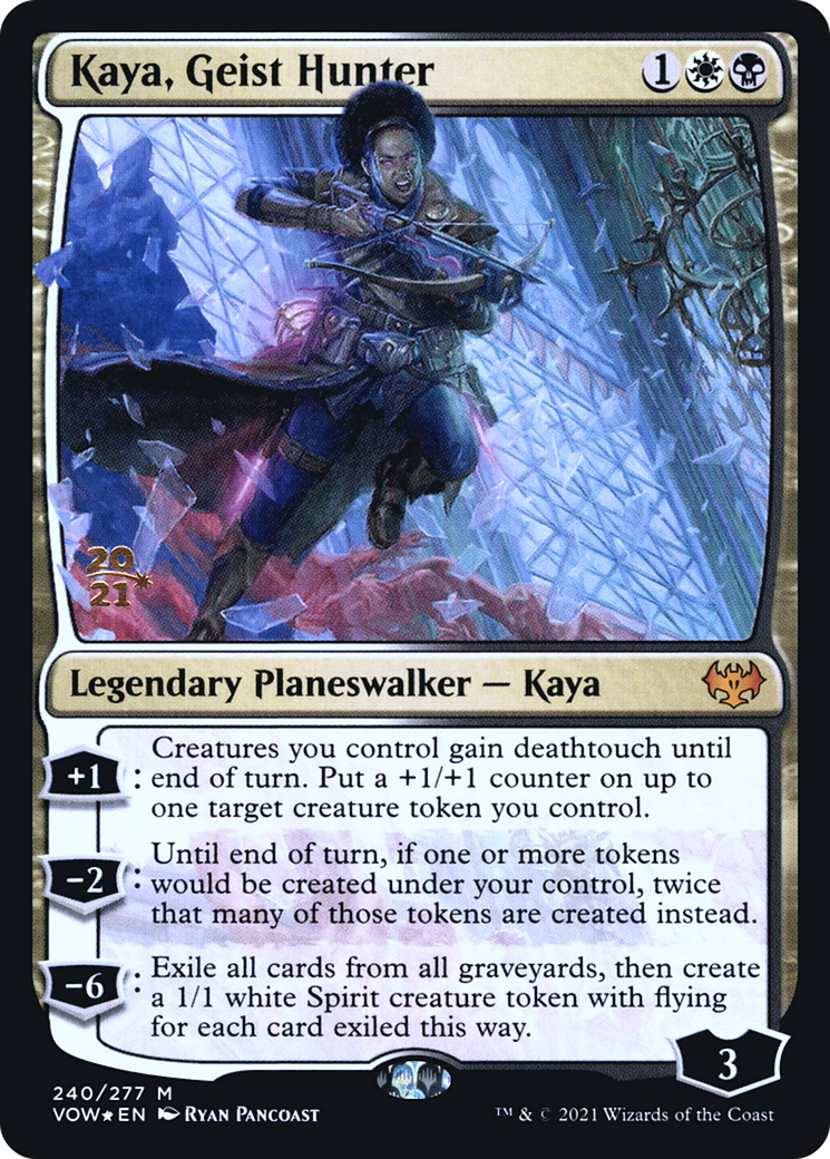 Kaya, Geist Hunter (PVOW-240S) - Innistrad: Crimson Vow Promos Foil - Premium MTG Single from Wizards of the Coast - Just $0.81! Shop now at Game Crave Tournament Store