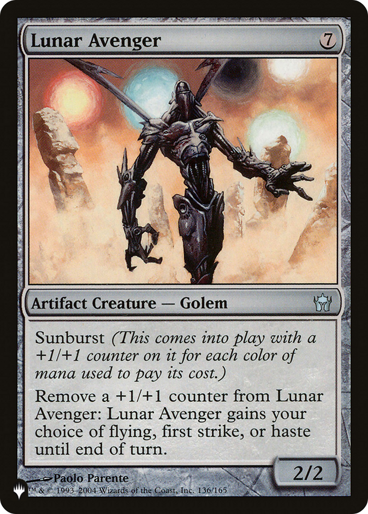 Lunar Avenger (PLIST-644) - The List - Premium MTG Single from Wizards of the Coast - Just $0.08! Shop now at Game Crave Tournament Store