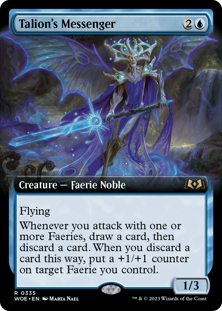 Talion's Messenger (WOE-335) - Wilds of Eldraine: (Extended Art) - Premium MTG Single from Wizards of the Coast - Just $0.08! Shop now at Game Crave Tournament Store