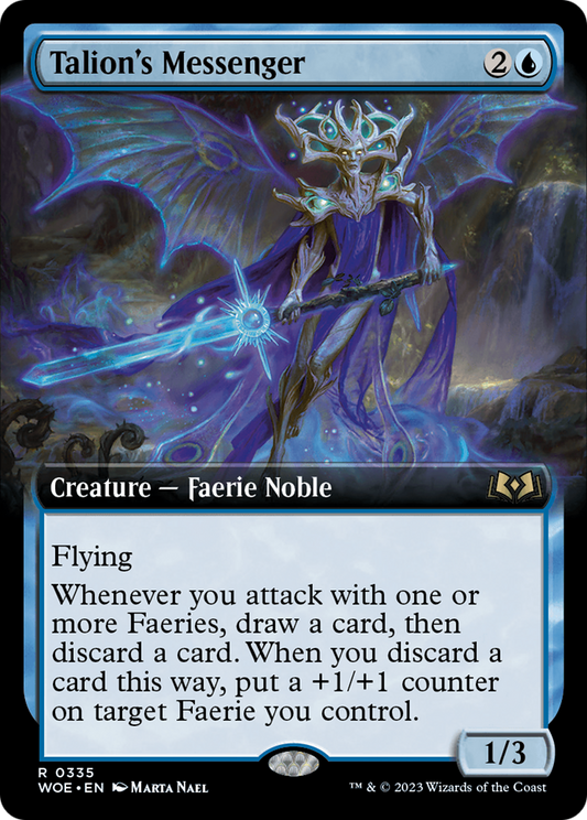 Talion's Messenger (WOE-335) - Wilds of Eldraine: (Extended Art) - Premium MTG Single from Wizards of the Coast - Just $0.08! Shop now at Game Crave Tournament Store