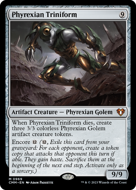 Phyrexian Triniform (CMM-969) - Commander Masters - Premium MTG Single from Wizards of the Coast - Just $0.17! Shop now at Game Crave Tournament Store