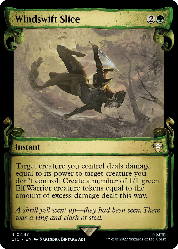 Windswift Slice (LTC-447) - Tales of Middle-earth Commander: (Showcase) - Premium MTG Single from Wizards of the Coast - Just $0.81! Shop now at Game Crave Tournament Store