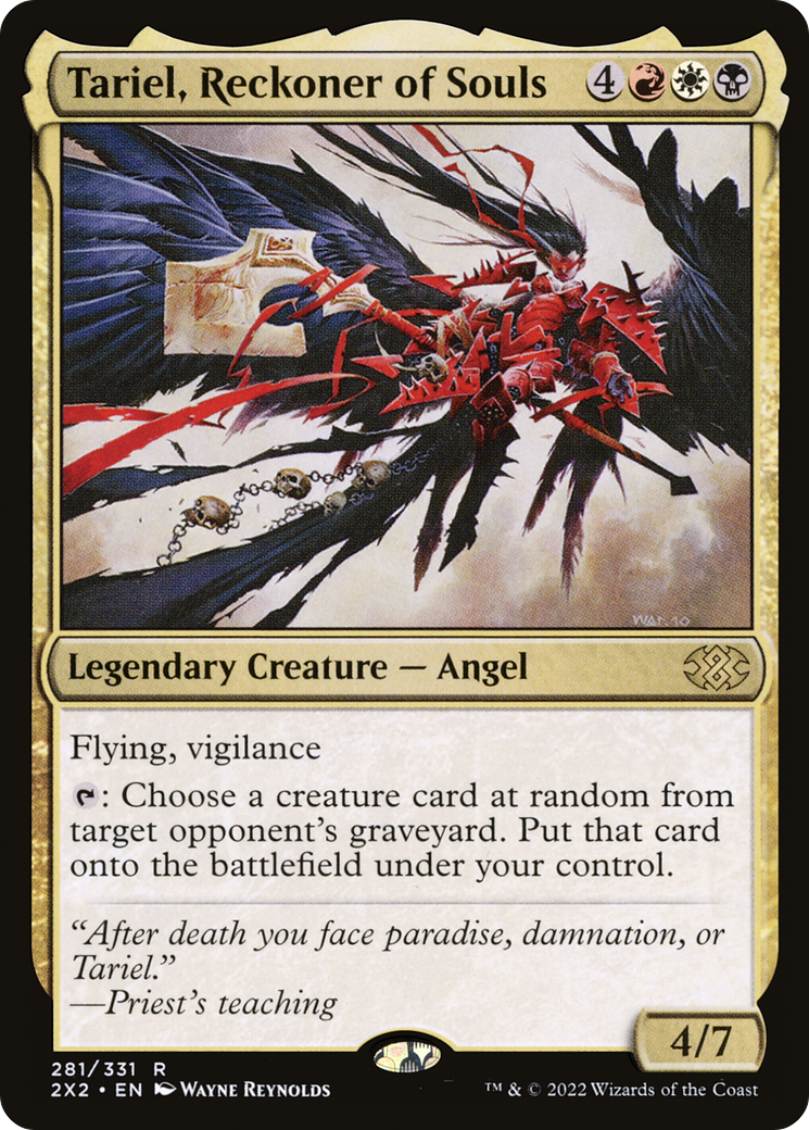 Tariel, Reckoner of Souls (2X2-281) - Double Masters 2022 - Premium MTG Single from Wizards of the Coast - Just $0.48! Shop now at Game Crave Tournament Store