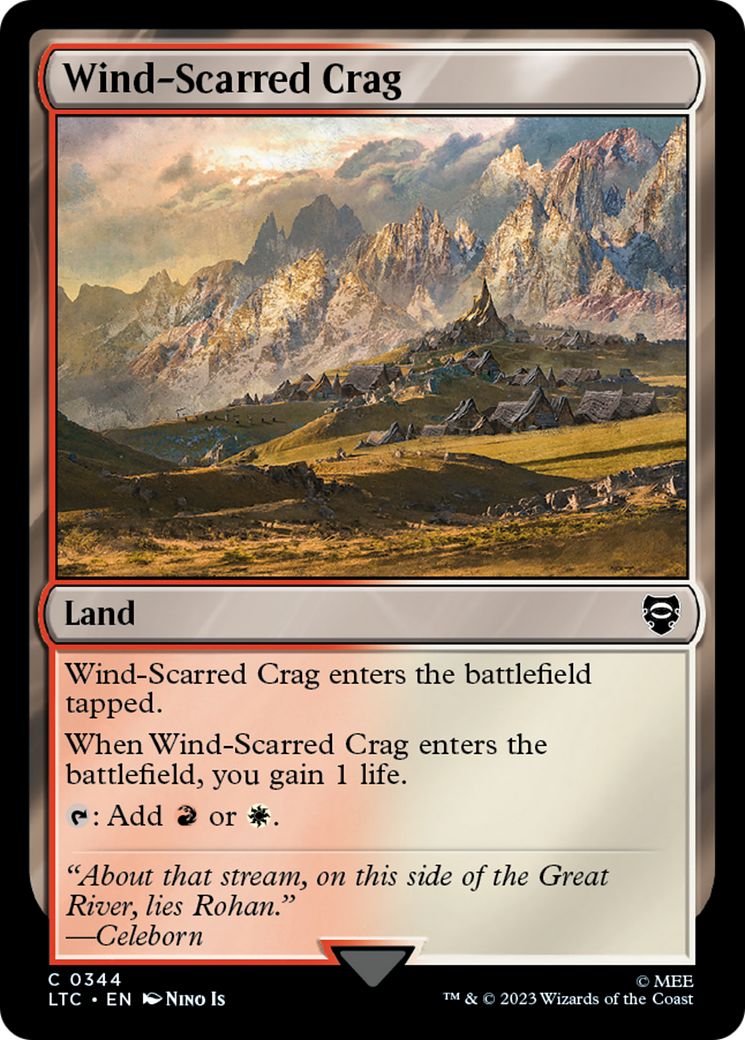 Wind-Scarred Crag (LTC-344) - Tales of Middle-earth Commander - Premium MTG Single from Wizards of the Coast - Just $0.08! Shop now at Game Crave Tournament Store
