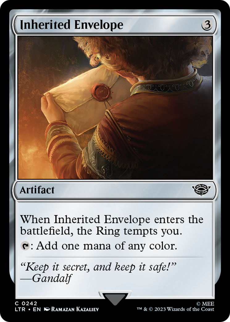 Inherited Envelope (LTR-242) - The Lord of the Rings: Tales of Middle-earth - Premium MTG Single from Wizards of the Coast - Just $0.25! Shop now at Game Crave Tournament Store