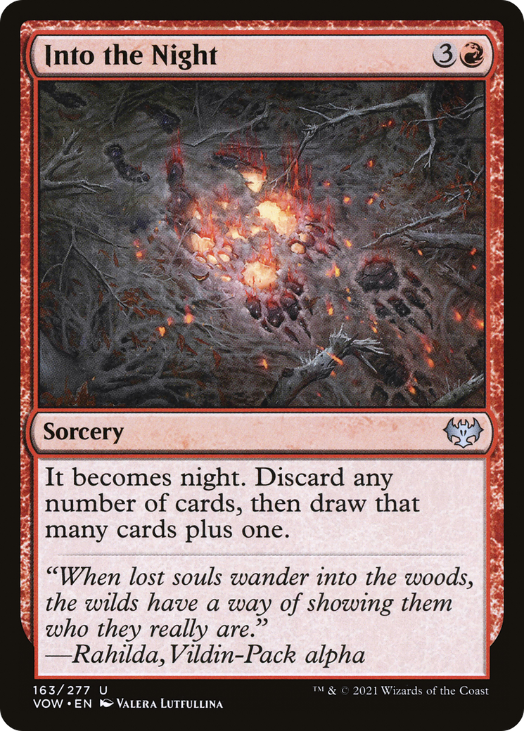 Into the Night (VOW-163) - Innistrad: Crimson Vow - Premium MTG Single from Wizards of the Coast - Just $0.08! Shop now at Game Crave Tournament Store