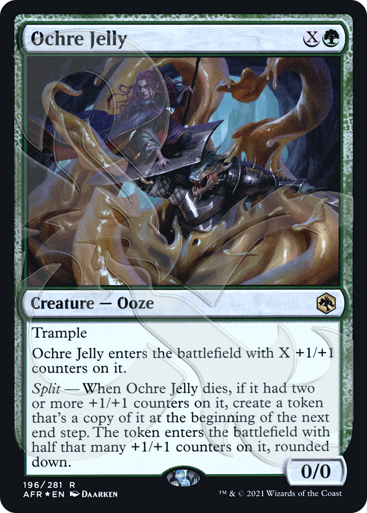 Ochre Jelly (PAFR-196A) - Adventures in the Forgotten Realms Promos Foil - Premium MTG Single from Wizards of the Coast - Just $13.43! Shop now at Game Crave Tournament Store