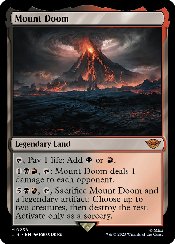 Mount Doom (LTR-258) - The Lord of the Rings: Tales of Middle-earth - Premium MTG Single from Wizards of the Coast - Just $1! Shop now at Game Crave Tournament Store
