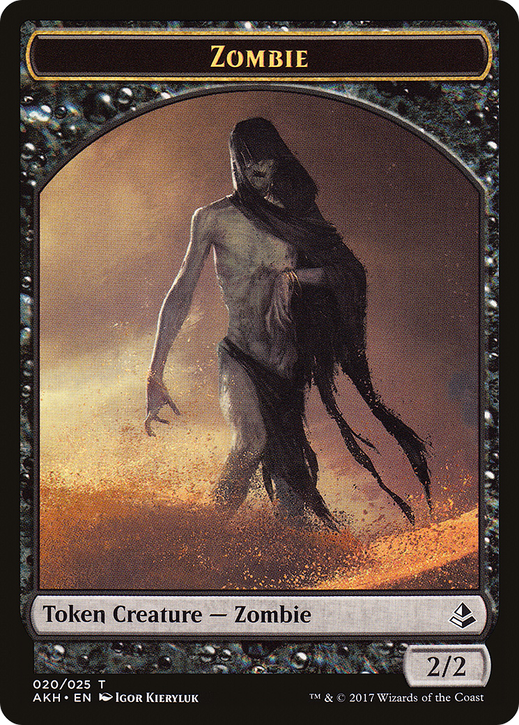 Zombie (TAKH-020) - Amonkhet Tokens - Premium MTG Single from Wizards of the Coast - Just $0.08! Shop now at Game Crave Tournament Store