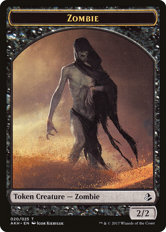 Zombie (TAKH-020) - Amonkhet Tokens - Premium MTG Single from Wizards of the Coast - Just $0.08! Shop now at Game Crave Tournament Store